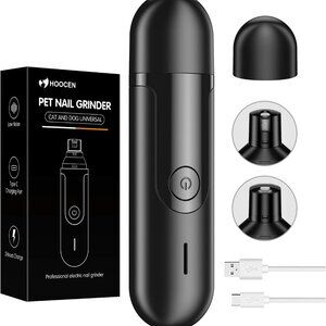 Dog Nail Grinder for dogs/cats of all Sizes. Quiet, Low Vibration Nail Trimmer